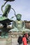 A monumental outdoor bronze statue of AmitÄbha Buddha at the KÅtoku-in Temple - The Great Buddha of Kamakura, front view and tou